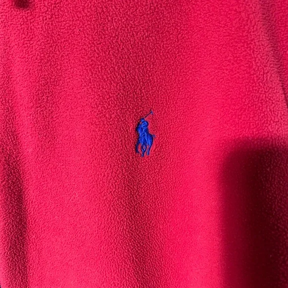 Men’s Ralph Lauren Red Fleece Large Performance Jacket - Picture 2 of 9